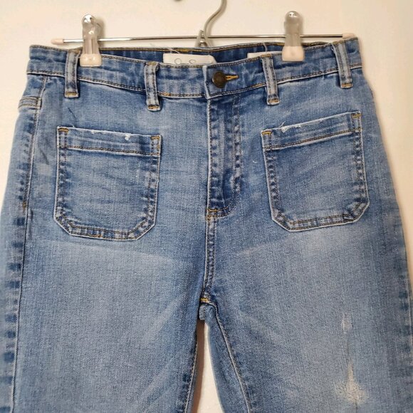 Jessica Simpson Jeans Tween Girl's Size 16 Bootcut Cute Square Pockets on Front - Picture 2 of 15
